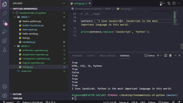 02-04 - String and String Methods in Python смотреть онлайн