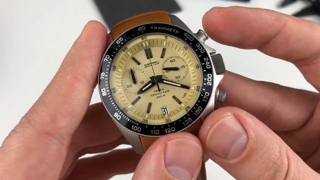 Новые часы Восток КОМАНДИРСКИЕ К-39. КВАРЦ, ТРИТИЙ, ХРОНОГРАФ. смотреть онлайн