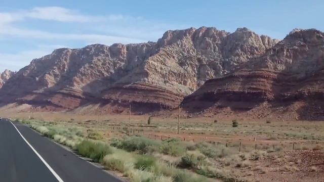 Дорога из г.Солт Лэйк Сити, штат Юта в г. Флагстафф, штат Аризона. Дикая природа. смотреть онлайн