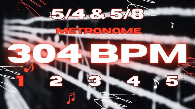 304 BPM - 5/4 & 5/8 Metronome смотреть онлайн