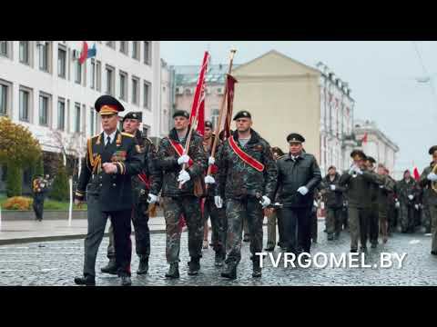 Торжественный марш подразделений и техники органов внутренних дел прошел в Гомеле смотреть онлайн