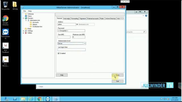 Hmail Complete setup with Domain, MySQL, MX records & Outlook смотреть онлайн