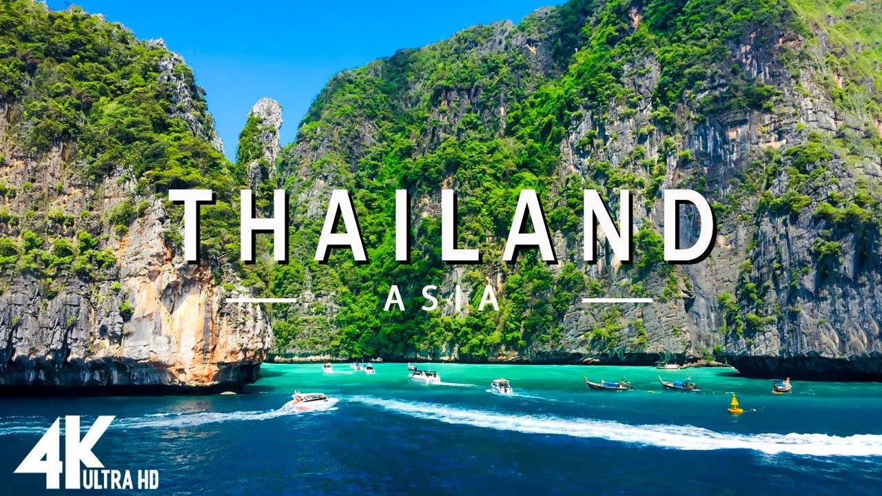 FLYING OVER THAILAND (4K UHD) - Relaxing Music Along With Beautiful Nature Videos(4K Video Ultra HD) смотреть онлайн