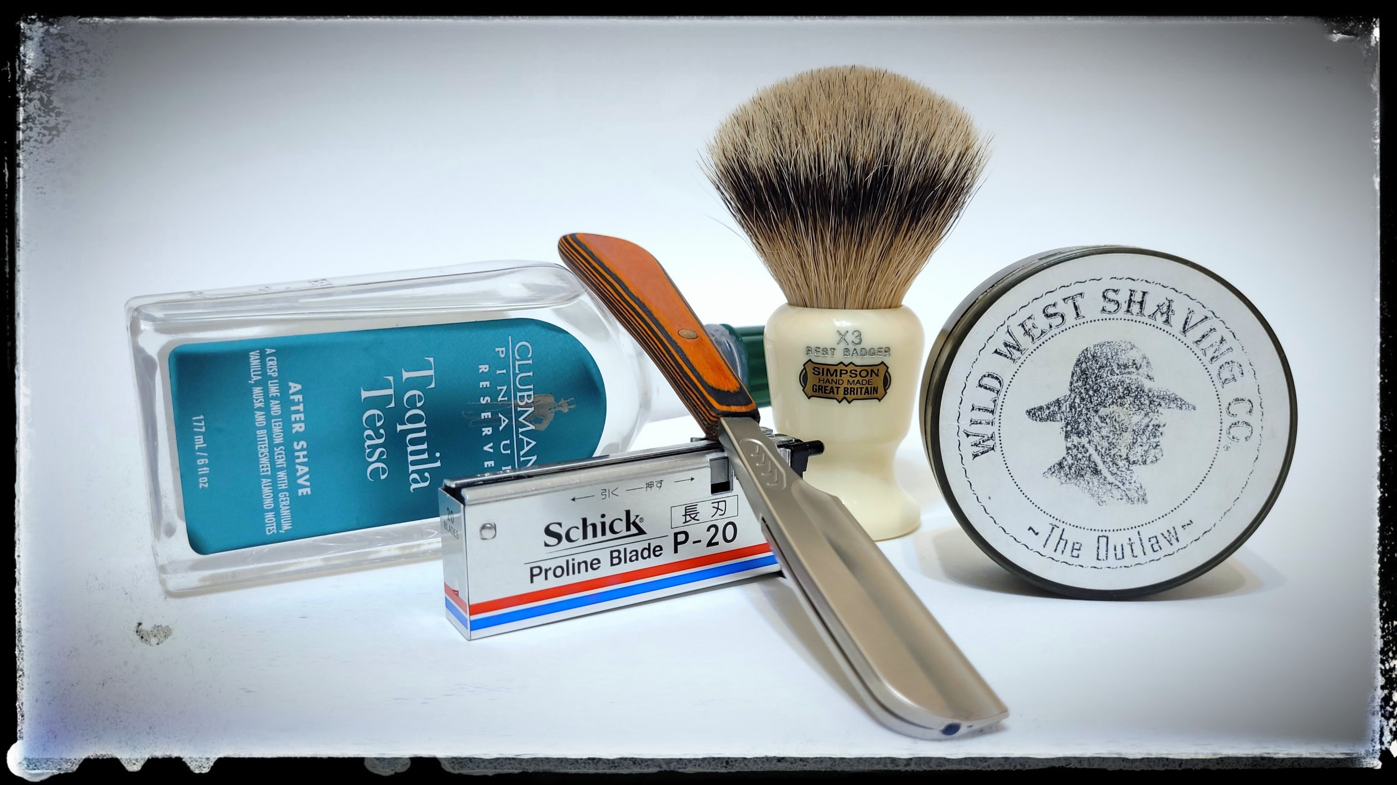 Бритье! Китайская шаветка - Shick - Simpson - Wild West Shaving Co. 