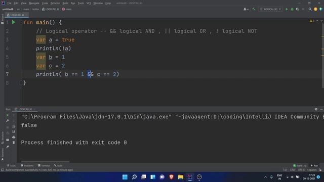 Logical operator in kotlin | Kotlin complete course in hindi | #15 смотреть онлайн