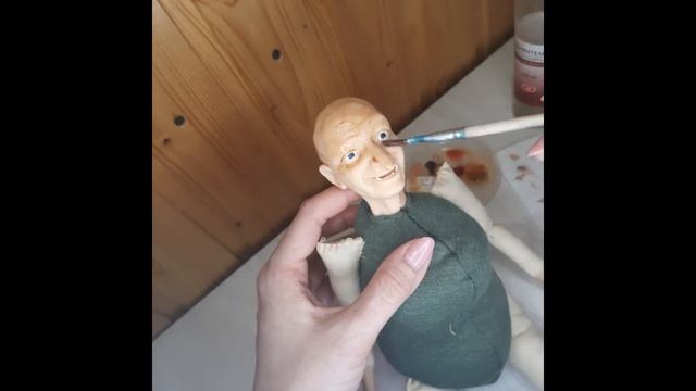 Мастер класс.  Урок 8.   Как затонировать лицо и руки куклы