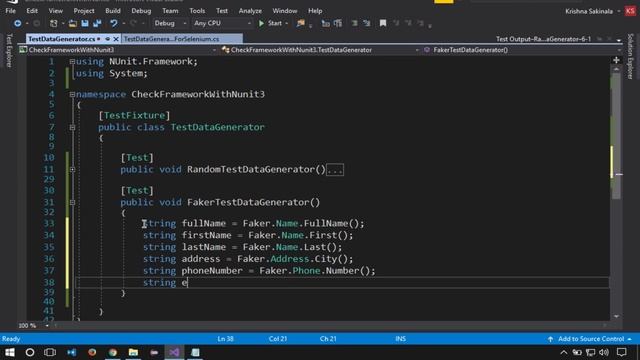 17. Sample Program Using FAKER API in C# смотреть онлайн