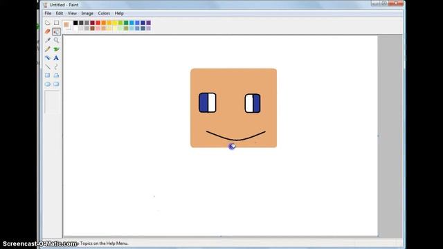 Minecraft Art - Cartoon Skin Head смотреть онлайн