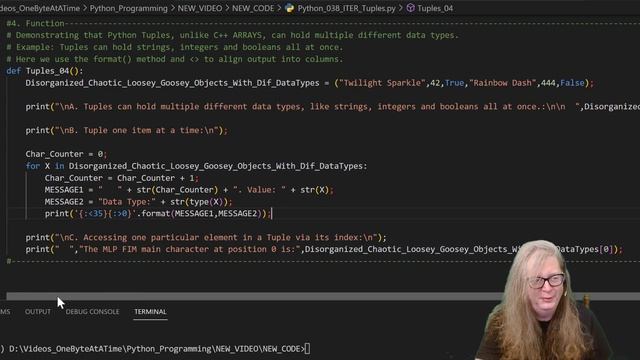 Programming With Python 16: Iterables - TUPLES смотреть онлайн