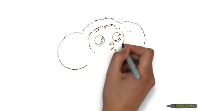 Чебурашка Рисунок для детей смотреть онлайн