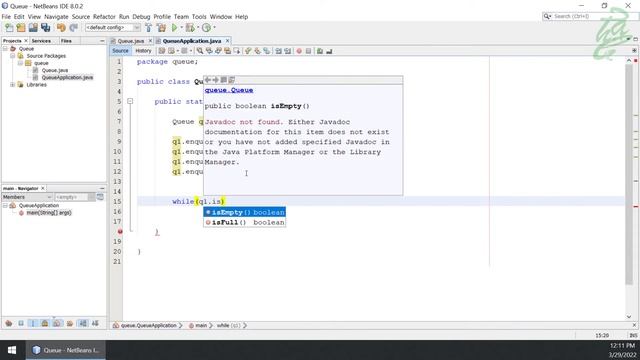 51 - Queues: Circular Array Queue Application (Java) смотреть онлайн