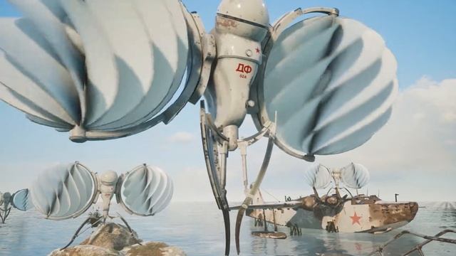 3826. Atomic heart. DROFA ДРОФА летающий робот смотреть онлайн