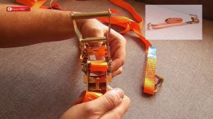 Как крепить стяжной ремень Белавто 1т - 4м №93(6)