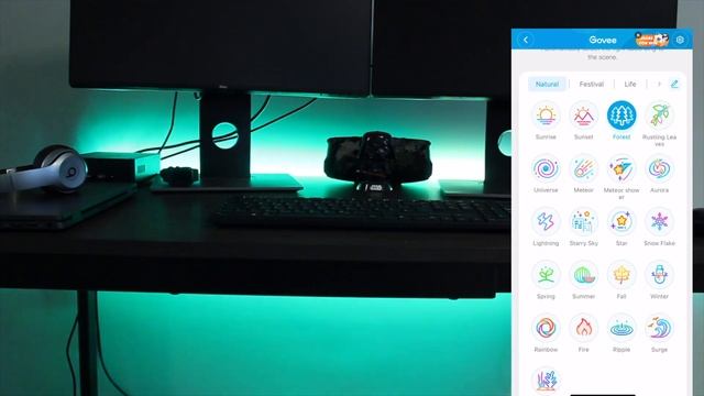 Govee RGBIC LED Setup | Desk Setup