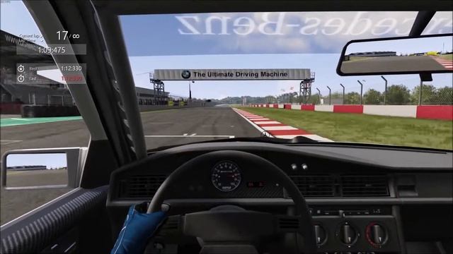 Mercedes 190 evo2 DTM Donington National Hotlap 1:12.288 смотреть онлайн