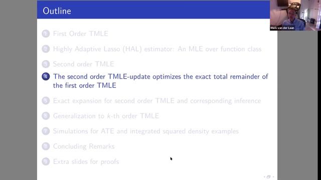 Mark van der Laan: Higher order Targeted Maximum Likelihood Estimation смотреть онлайн