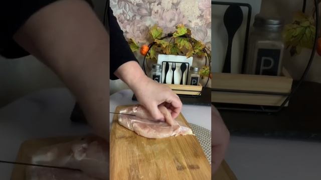 Фаршированная грудка с сыром и брокколи ? #рецепты #ужинвдуховке #рецептизгрудки