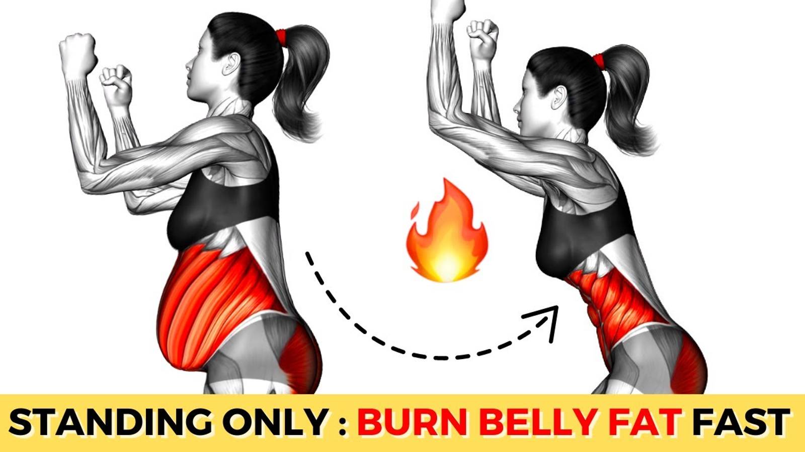 Чтобы избавиться от стойкого жира на животе, выполняйте это упражнение в течение 30 минут ежедневно. смотреть онлайн