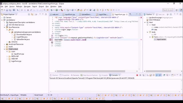PART II - Java Filter for User Authentication sample project смотреть онлайн
