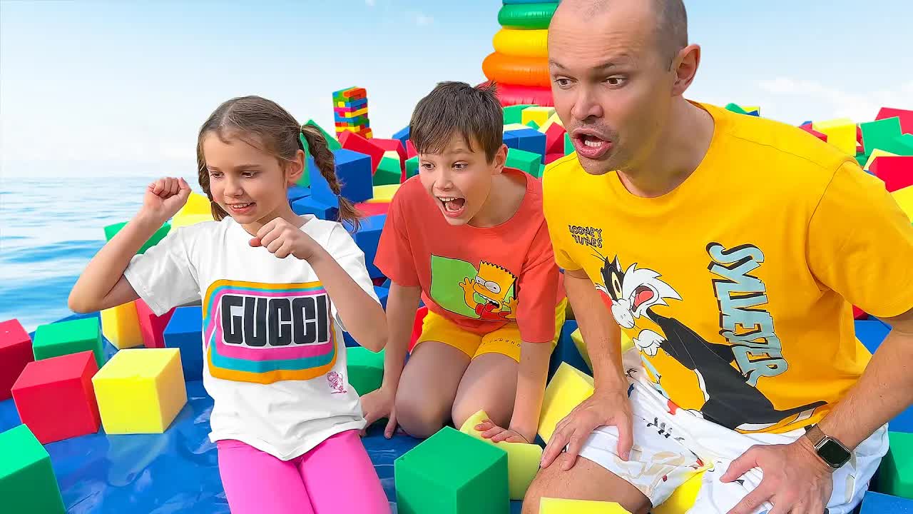 Остров из кубиков