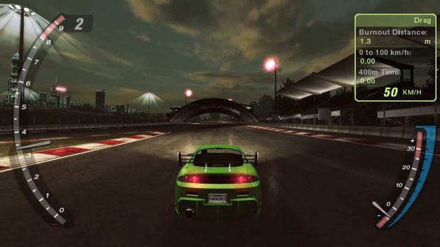 Fastest Drag Tune For Mitsubishi Eclipse 2.0L I4 In Need For Speed Underground 2