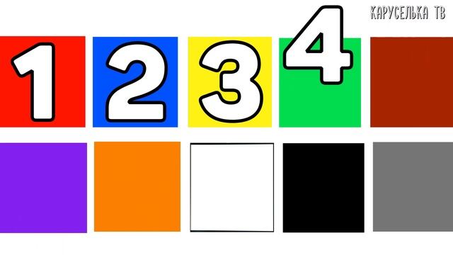 Учим ЦИФРЫ И ЦВЕТА / Учимся СЧИТАТЬ от 1 до 10 / Развивающие мультики смотреть онлайн