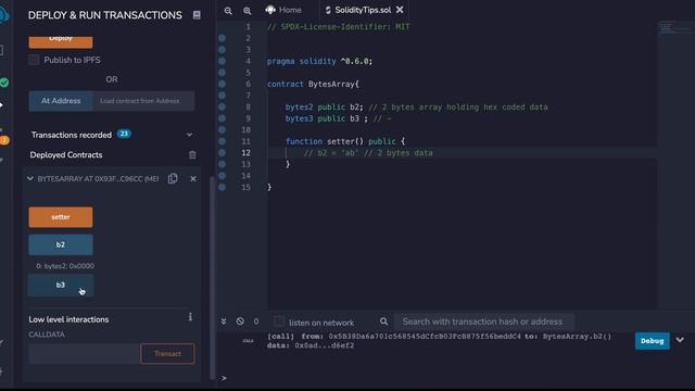 Bytes Array (Fixed Size Immutable & Array) in solidity смотреть онлайн