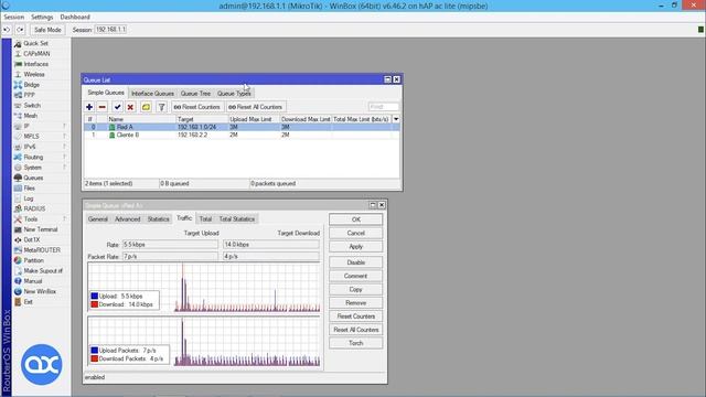 Colas Simples en MikroTik RouterOS - MTCNA, Capitulo 7.4 смотреть онлайн