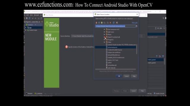 How to connect android studio with OpenCV смотреть онлайн