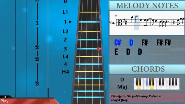 How to play Waving Through a Window (Dear Evan Hansen) by Ben Platt on Viola (Tutorial) смотреть онлайн
