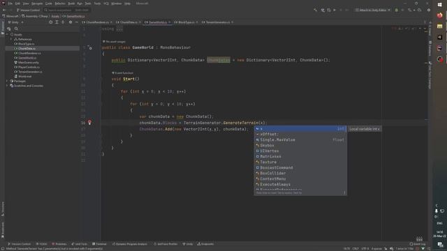 ⛏️Minecraft на Unity3D. Часть 2
