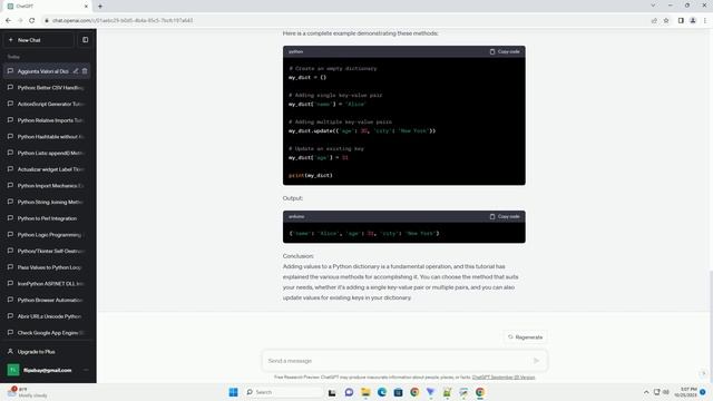 how to add all of these values in a python dictionary смотреть онлайн