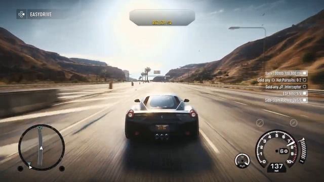 Ferrari 458 Italia top speed test (NFS RIVALS) смотреть онлайн