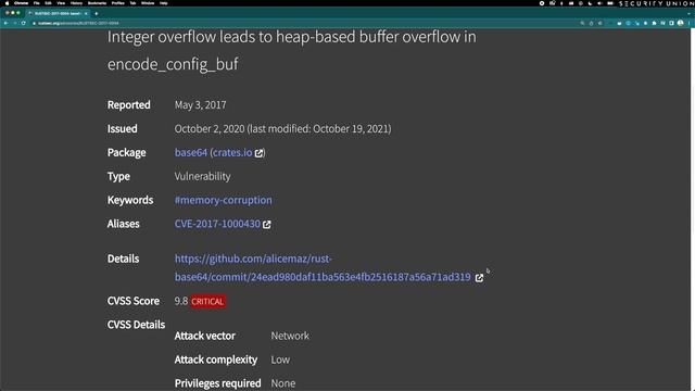 Rustsec: patch them vuls fast! смотреть онлайн