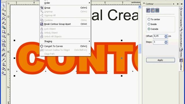 How To Learn Contour and Outline Using CorelDRAW смотреть онлайн