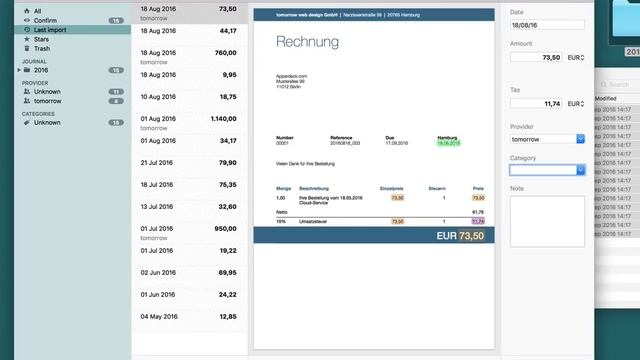 Receipts - Smart incoming invoice management on your Mac смотреть онлайн