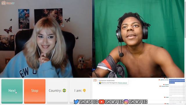 IShowSpeed Goes On Omegle 😂 *FULL VIDEO* #ishowspeed #live #omegle