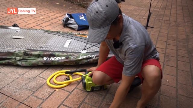 How to Inflate SUP / Kayak using electric pump Ryobi One+ inflator Part 2 смотреть онлайн