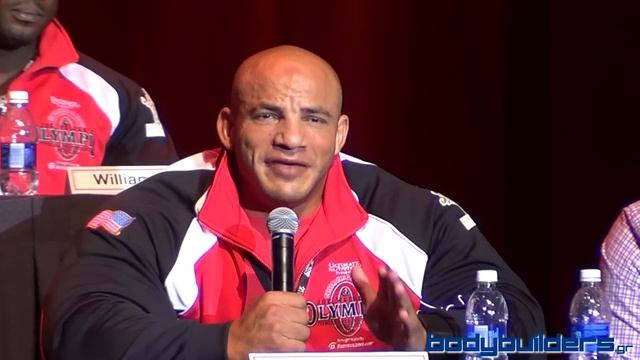 Mamdouh "Big Ramy" Elssbiay At The 2014 Mr. Olympia Press Conference смотреть онлайн