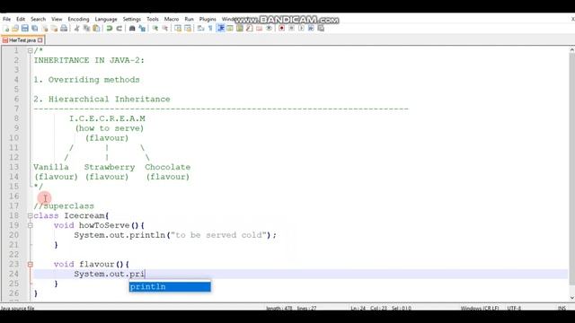 INHERITANCE IN JAVA-2 || HIERARCHICAL INHERITANCE || METHOD OVERRIDING смотреть онлайн