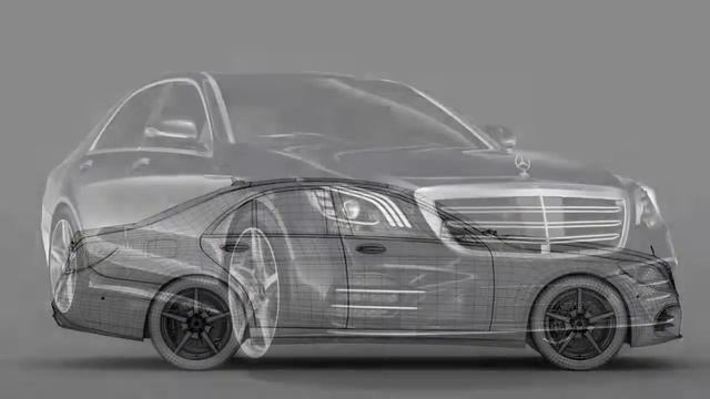 Mercedes Benz S 560 Lang 4MATIC AMG Line W222 2018 3D Model at 3dexport.com смотреть онлайн
