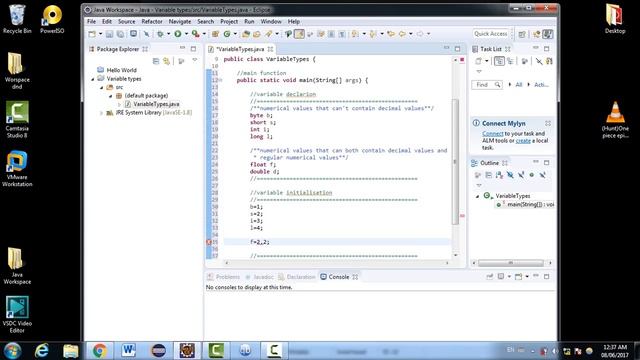 Java - Variables Types смотреть онлайн