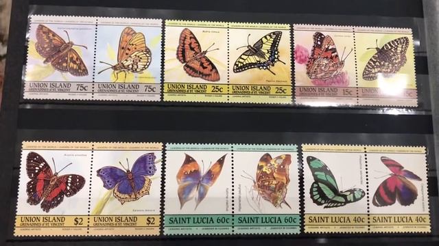 Коллекция марок. Насекомые, жуки, пауки, бабочки смотреть онлайн