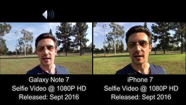 Selfie Camera Video Test: IPhone 7 -vs- Galaxy Note 7