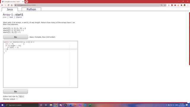 Array-1 (start1) Java Tutorial || Codingbat.com смотреть онлайн