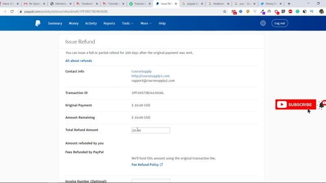 How To Refund A Transaction In Your PayPal Account 2020 смотреть онлайн