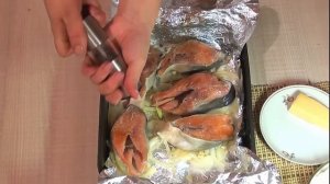 НЕВЕРОЯТНЫЕ ВКУСОВЫЕ ОЩУЩЕНИЯ ? Стейк из горбуши в духовке ? ЛУЧШИЙ РЕЦЕПТ