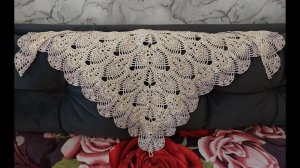 ОЧЕНЬ АЖУРНАЯ и КРАСИВАЯ!!! ШАЛЬ или БАКТУС крючком! ЧАСТЬ 1.