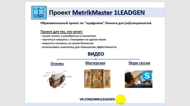 MetrikMaster 1LEADGEN (МетрикМастер). ВВОДНОЕ ВИДЕО: цели, задачи, инструменты, аудитория. смотреть онлайн
