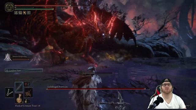 Lichdragon Fortissax - Full Boss Fight - Elden Ring смотреть онлайн